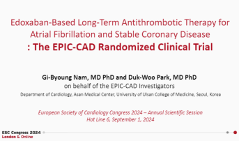 Edoxaban-Based Long-Term Antithrombotic Therapy for Atrial Fibrillation and Stable Coronary Disease: The EPIC-CAD Randomized Clinical Trial